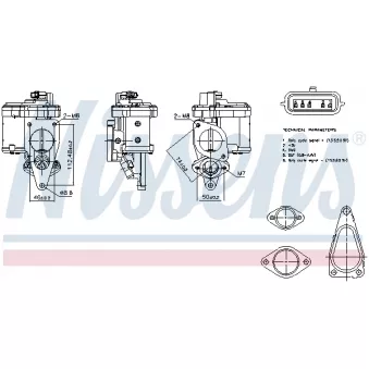 Vanne EGR NISSENS 98272