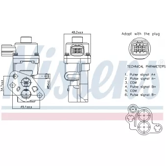 Vanne EGR NISSENS 98341