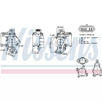 Vanne EGR NISSENS 98463