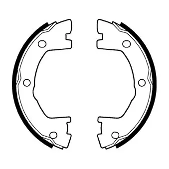 Jeu de mâchoires de frein DELPHI LS2115