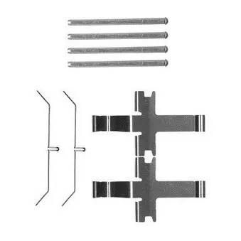 Kit d'accessoires, plaquette de frein à disque DELPHI LX0601