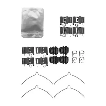 Kit d'accessoires, plaquette de frein à disque DELPHI LX0609