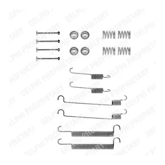 Kit d'accessoires, mâchoire de frein DELPHI LY1016