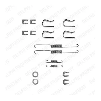 Kit d'accessoires, mâchoire de frein DELPHI LY1018