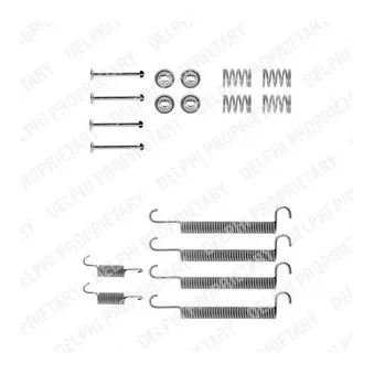 Kit d'accessoires, mâchoire de frein DELPHI LY1021