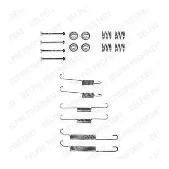 Kit d'accessoires, mâchoire de frein DELPHI LY1030