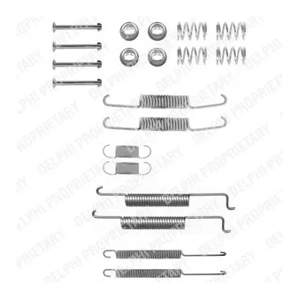 Kit d'accessoires, mâchoire de frein DELPHI LY1033