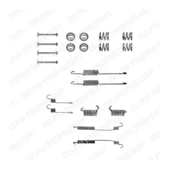 Kit d'accessoires, mâchoire de frein DELPHI LY1034