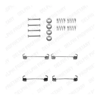 Kit d'accessoires, mâchoires de frein de stationnement DELPHI LY1041