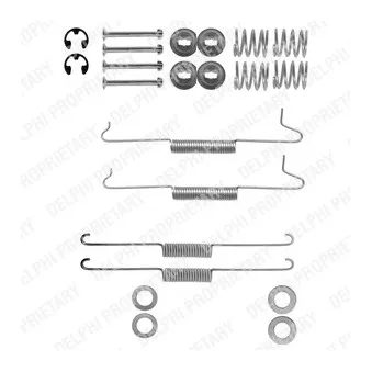 Kit d'accessoires, mâchoire de frein DELPHI LY1043