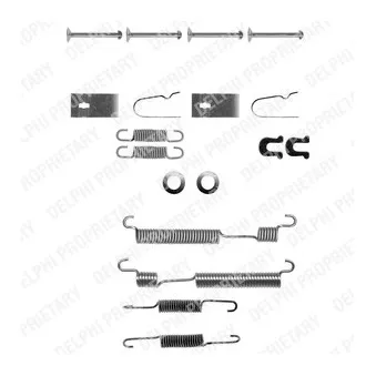 Kit d'accessoires, mâchoire de frein DELPHI LY1056