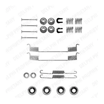 Kit d'accessoires, mâchoire de frein DELPHI LY1081