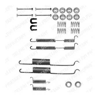 Kit d'accessoires, mâchoire de frein DELPHI LY1092