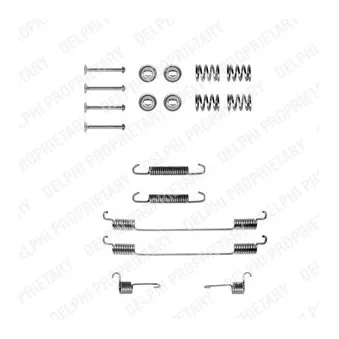 Kit d'accessoires, mâchoire de frein DELPHI LY1122