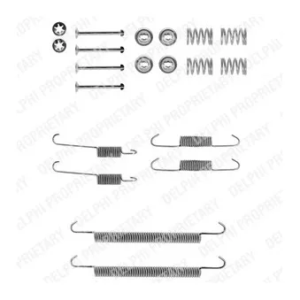 Kit d'accessoires, mâchoire de frein DELPHI LY1132