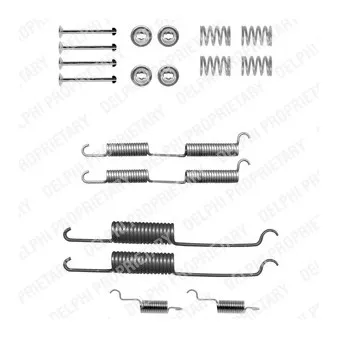 Kit d'accessoires, mâchoire de frein DELPHI LY1138