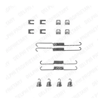 Kit d'accessoires, mâchoire de frein DELPHI LY1146