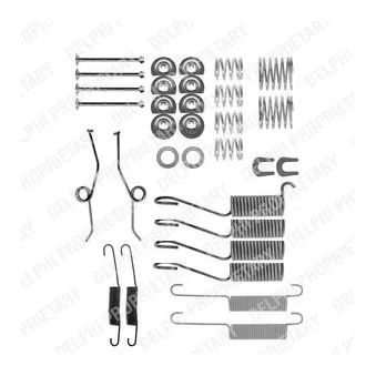 Kit d'accessoires, mâchoire de frein DELPHI LY1190