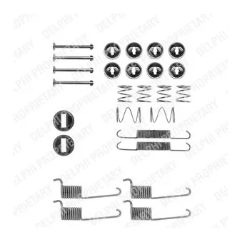 Kit d'accessoires, mâchoire de frein DELPHI