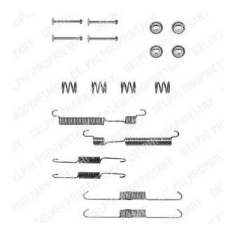 Kit d'accessoires, mâchoire de frein DELPHI LY1244