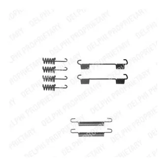 Kit d'accessoires, mâchoires de frein de stationnement DELPHI LY1259