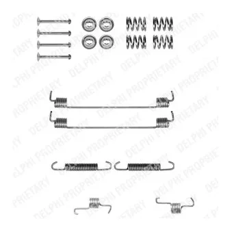 Kit d'accessoires, mâchoire de frein DELPHI LY1303