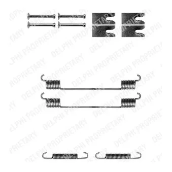 Kit d'accessoires, mâchoire de frein DELPHI LY1310