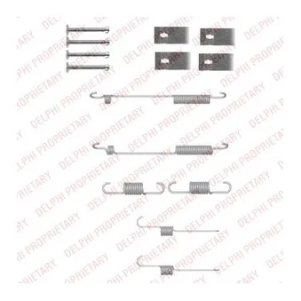 Kit d'accessoires, mâchoire de frein DELPHI