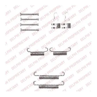 Kit d'accessoires, mâchoires de frein de stationnement DELPHI LY1333