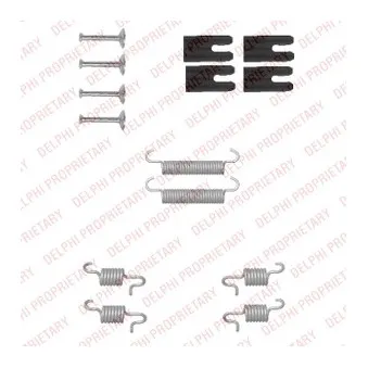 Kit d'accessoires, mâchoires de frein de stationnement DELPHI LY1338