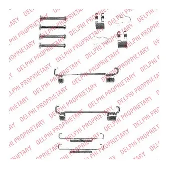 Kit d'accessoires, mâchoires de frein de stationnement DELPHI LY1344