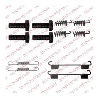 Kit d'accessoires, mâchoires de frein de stationnement DELPHI LY1358