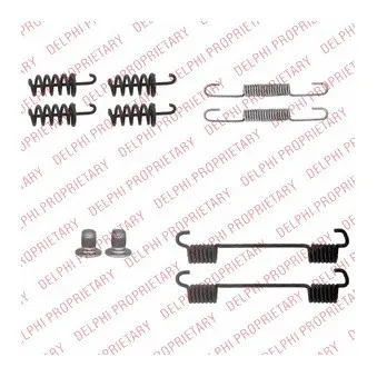 Kit d'accessoires, mâchoires de frein de stationnement DELPHI