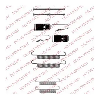 Kit d'accessoires, mâchoires de frein de stationnement DELPHI LY1362