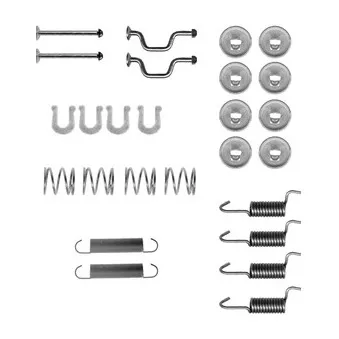 Kit d'accessoires, mâchoires de frein de stationnement DELPHI LY1408