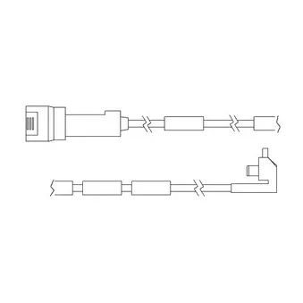 Kit de contact avertisseur, usure des plaquettes de freins DELPHI LZ0105