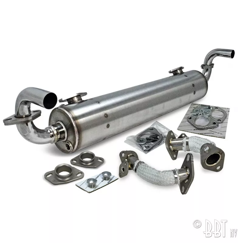 Echappement 'Vintage Speed' avec préchauffage / inox YOUNG PARTS 3280-400