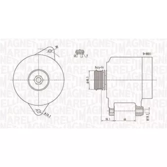 Alternateur MAGNETI MARELLI 063731522010