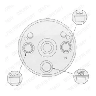 Filtre déshydratant, climatisation DELPHI TSP0175131