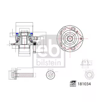 Roulement de roue avant FEBI BILSTEIN 181034