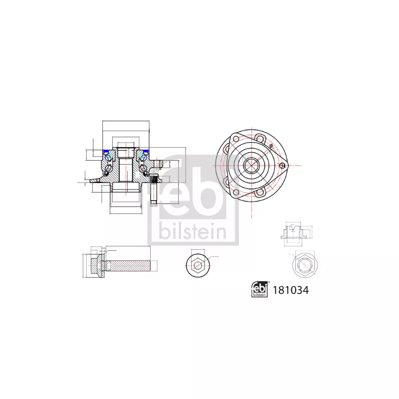 Roulement de roue avant FEBI BILSTEIN 181034