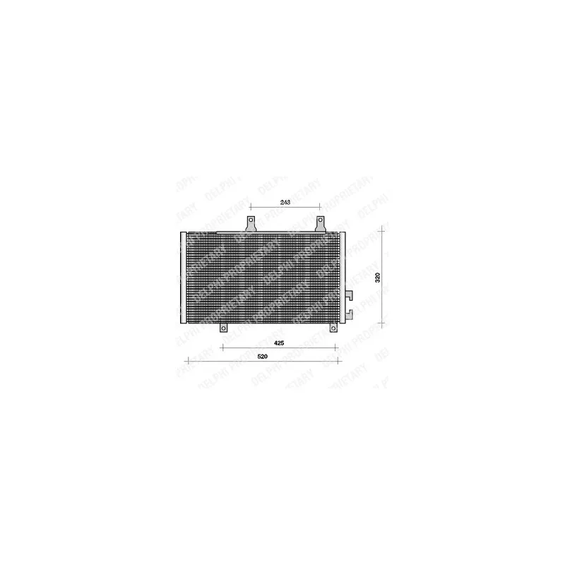 Condenseur, climatisation DELPHI TSP0225001