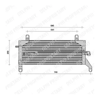 Condenseur, climatisation DELPHI TSP0225005