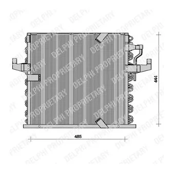 Condenseur, climatisation DELPHI TSP0225016