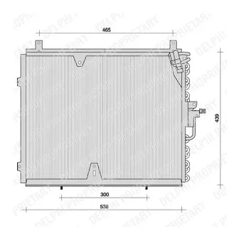 Condenseur, climatisation DELPHI TSP0225037