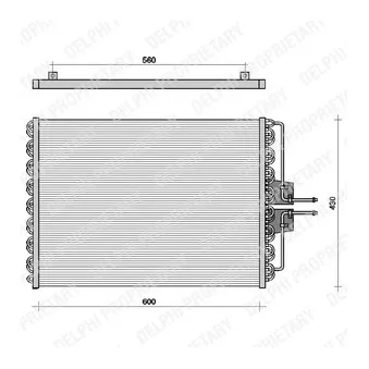 Condenseur, climatisation DELPHI TSP0225061