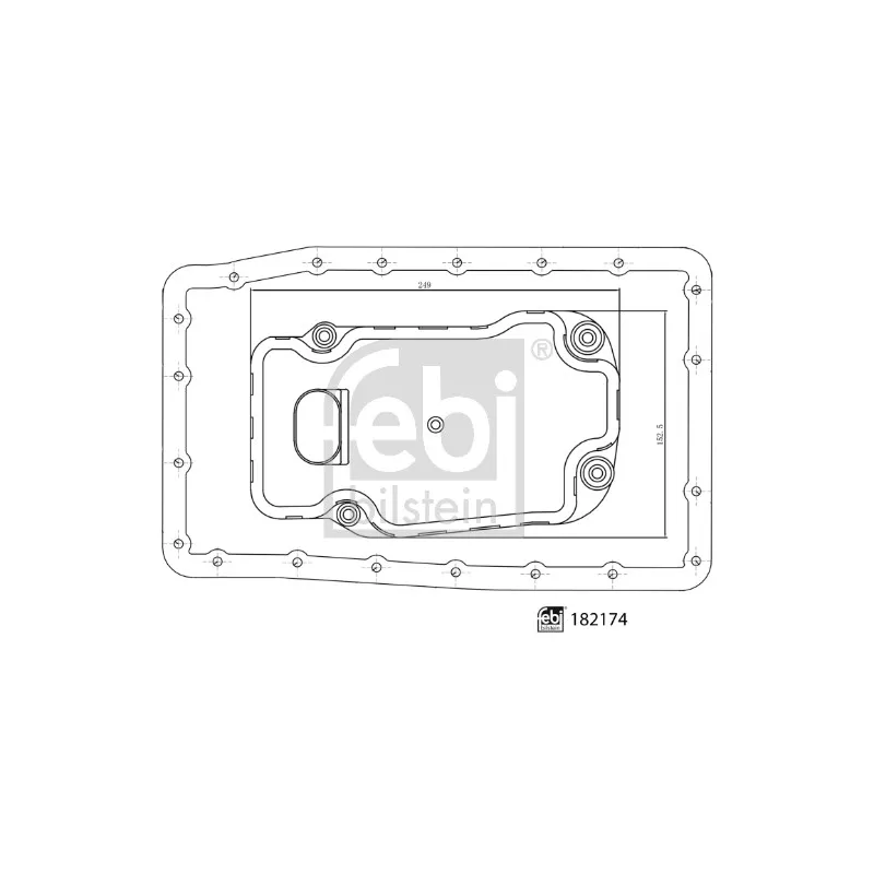 Kit de filtre hydraulique, boîte automatique FEBI BILSTEIN 182174