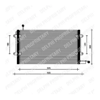 Condenseur, climatisation DELPHI TSP0225072