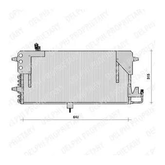 Condenseur, climatisation DELPHI TSP0225073