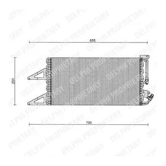 Condenseur, climatisation DELPHI TSP0225103